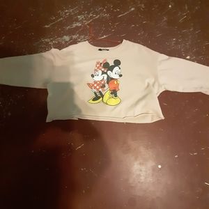 SWS Mickey and Minnie crop top